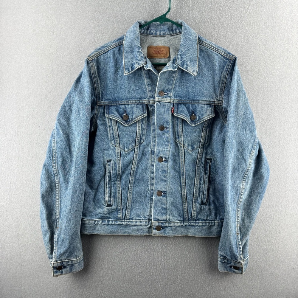 Vinage Levis Denim Jacket‎ Mens 42L Type 3 Trucker 70506 80s Made in USA